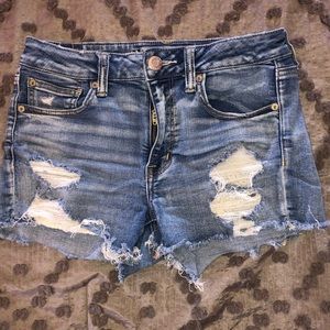 american eagle high waisted shorts